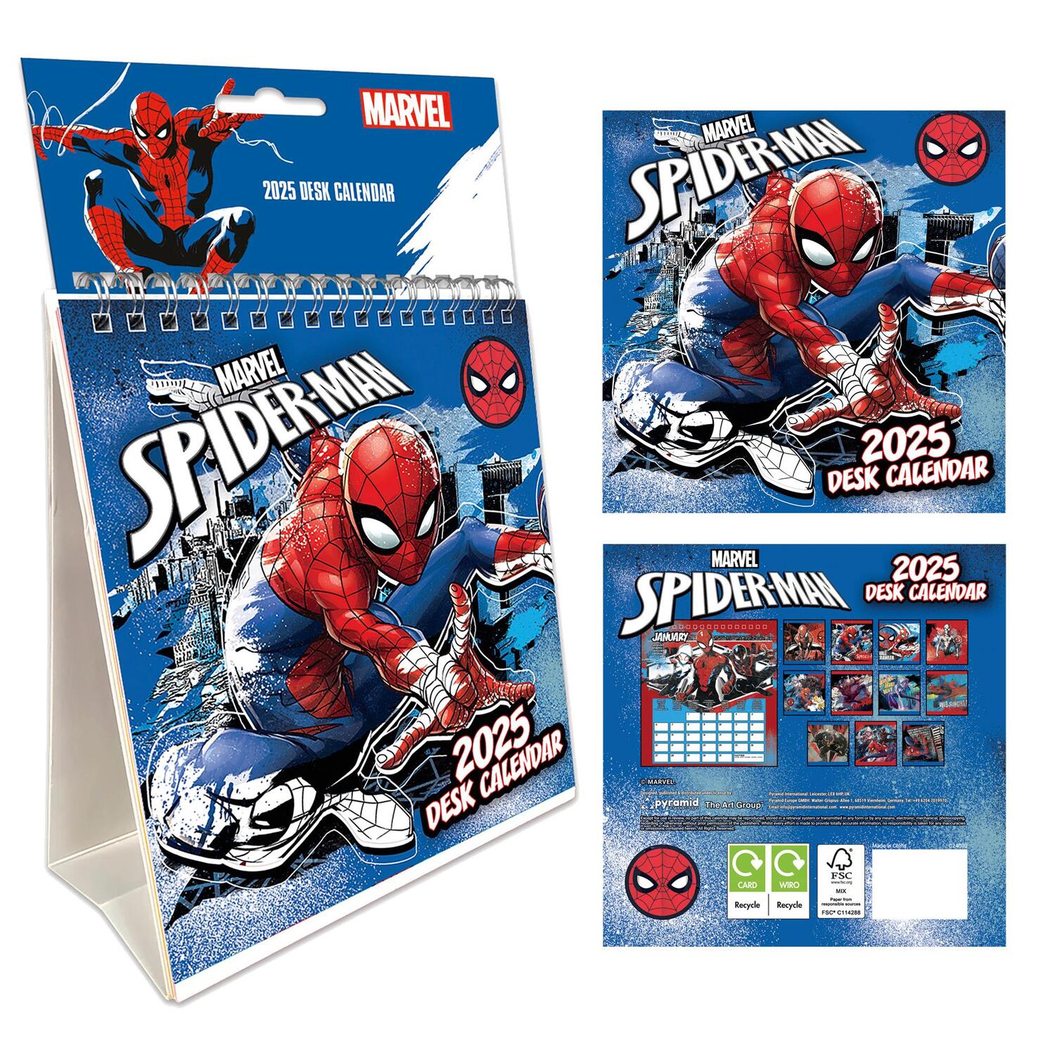 Cover: 9781804231814 | Spider-Man 2025 Tischkalender 16 x 17cm | Kalender | 28 S. | Deutsch