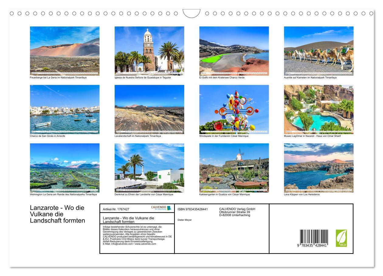 Bild: 9783435428441 | Lanzarote - Wo die Vulkane die Landschaft formten (Wandkalender...