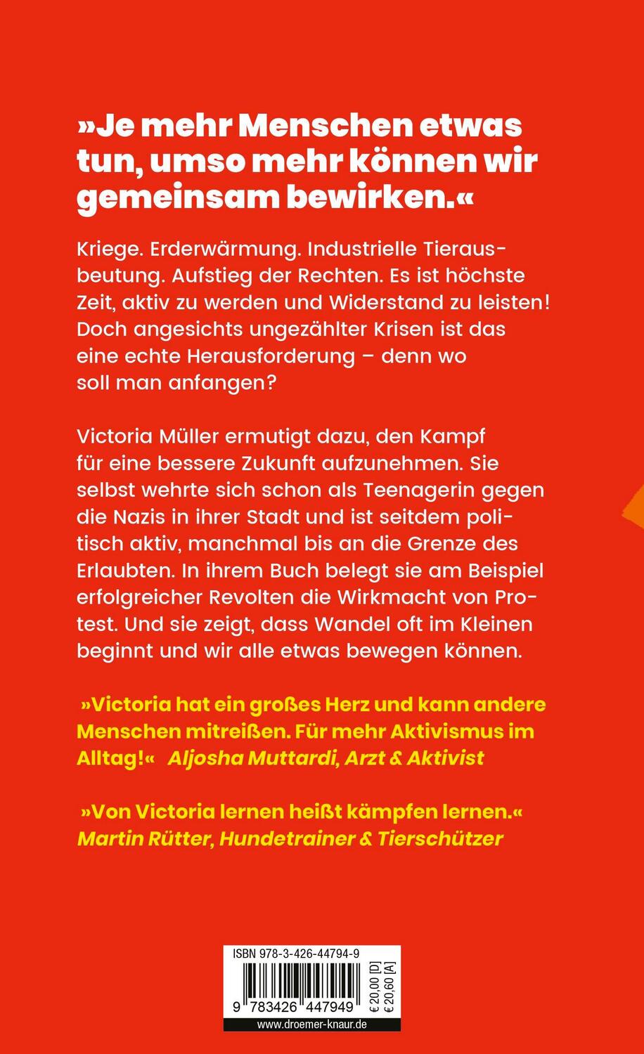 Rückseite: 9783426447949 | Be a Rebel | Ermutigung zum Ungehorsam | Victoria Müller | Buch | 2024