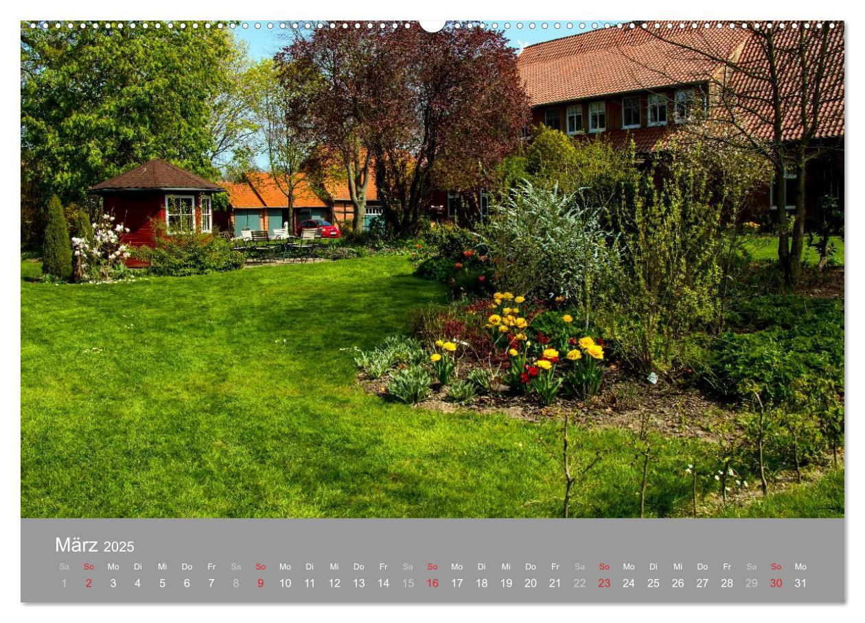 Bild: 9783435608850 | Romantische Garten-Paradiese (Wandkalender 2025 DIN A2 quer),...