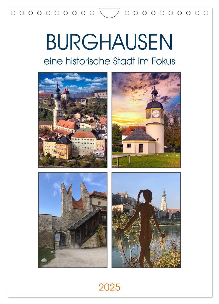 Cover: 9783435913121 | Burghausen, eine historische Stadt im Fokus (Wandkalender 2025 DIN...