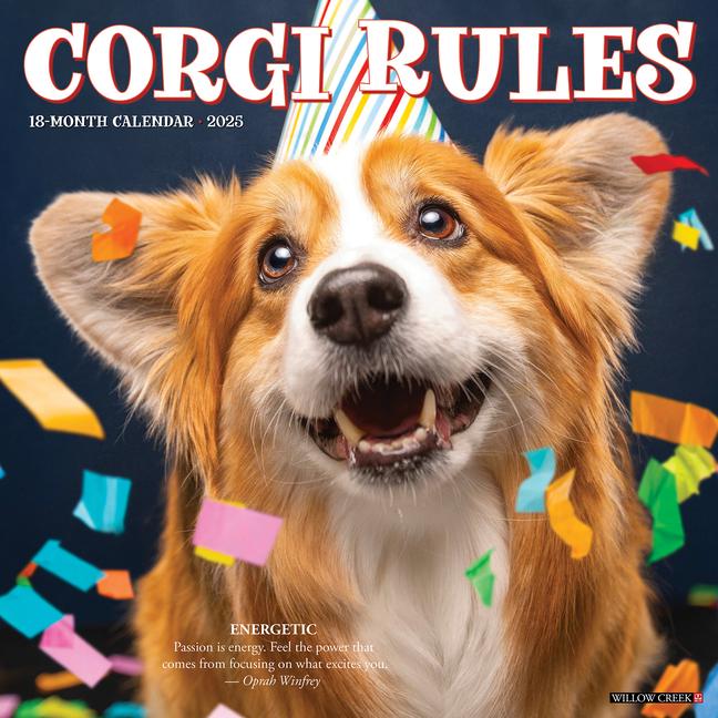 Cover: 9781549242557 | Corgi Rules 2025 12 X 12 Wall Calendar | Willow Creek Press | Kalender