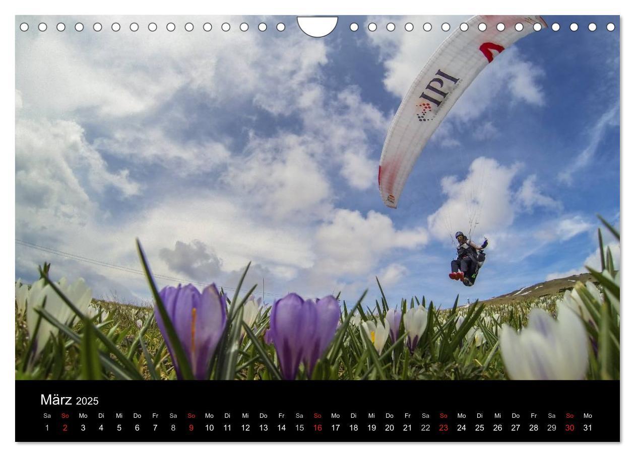 Bild: 9783435631315 | Paragliding - zwischen Himmel und Erde (Wandkalender 2025 DIN A4...