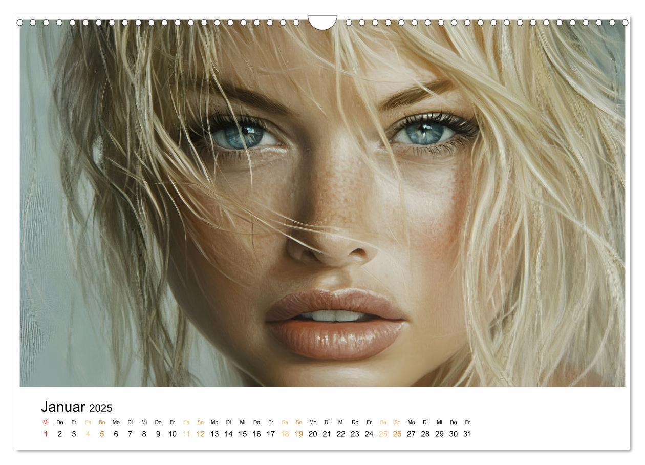 Bild: 9783457208724 | Magische Frauen Portraits (Wandkalender 2025 DIN A3 quer), CALVENDO...