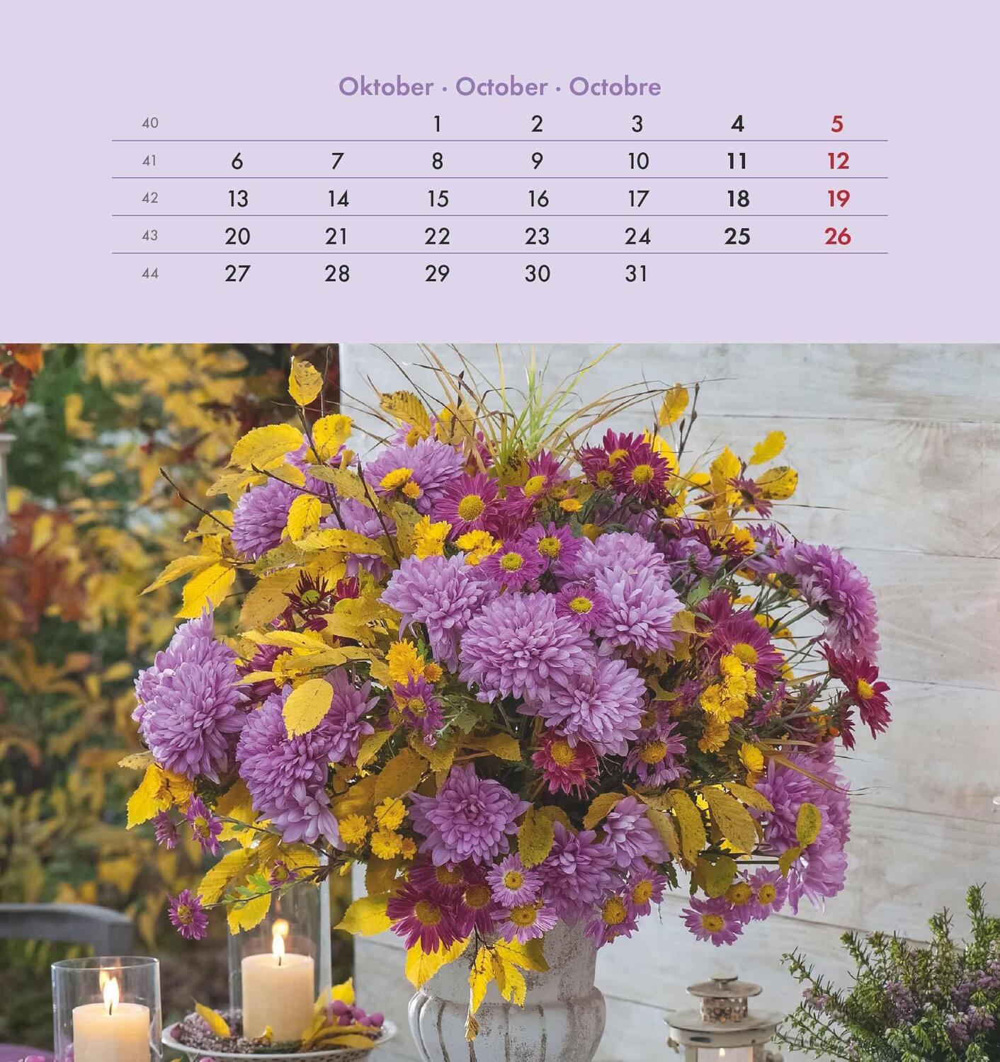 Bild: 4251732342289 | Blumengrüße 2025 - Postkartenkalender 16x17 cm - Blumen - zum...