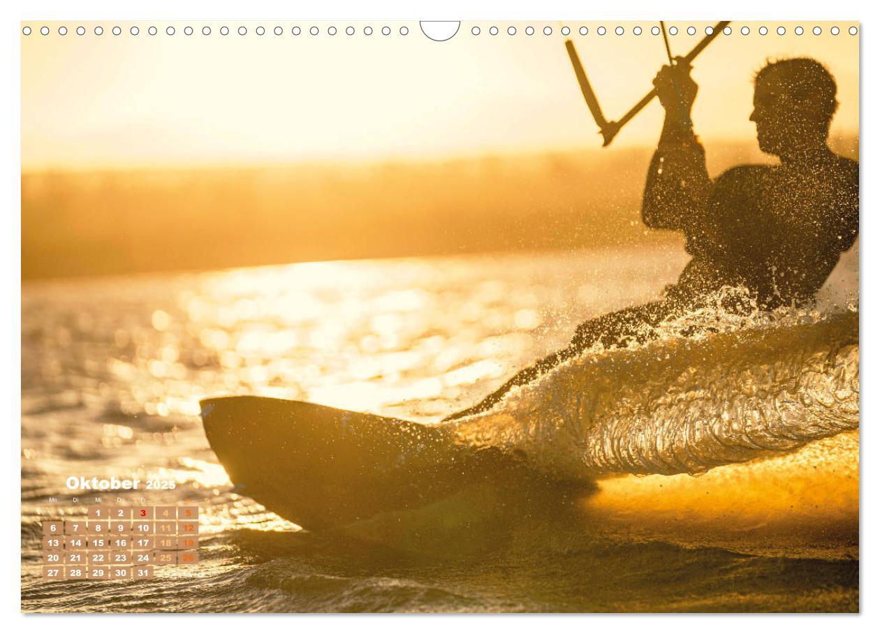 Bild: 9783435119806 | Kitesurfen: Mit Drachen am Meer (Wandkalender 2025 DIN A3 quer),...