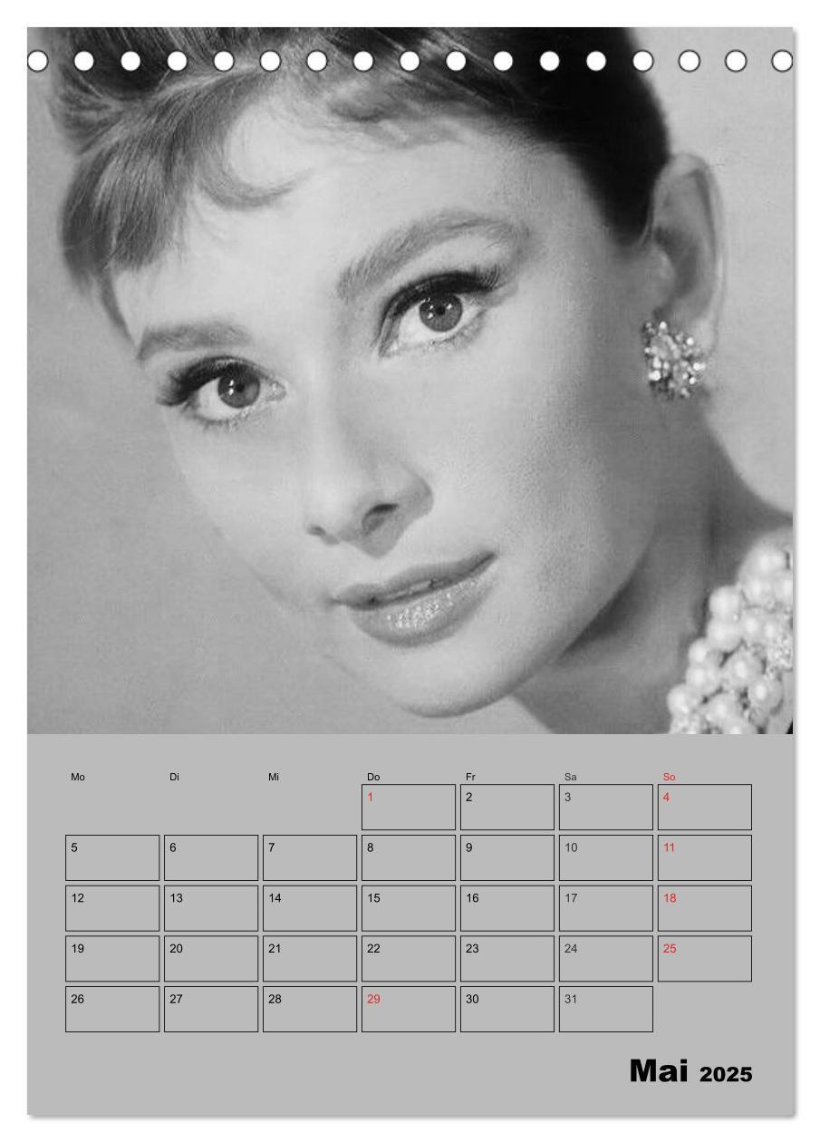 Bild: 9783457022719 | Hollywood-Diva. Audrey Hepburn (Tischkalender 2025 DIN A5 hoch),...