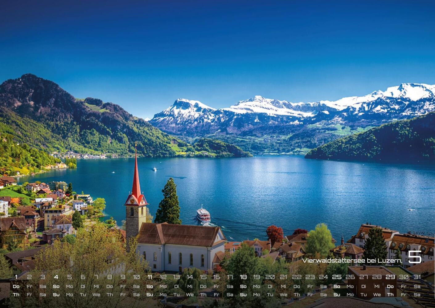 Bild: 9783986734350 | Schweiz - 2025 - Kalender DIN A2 | GP-Fever.de | Kalender | 15 S.