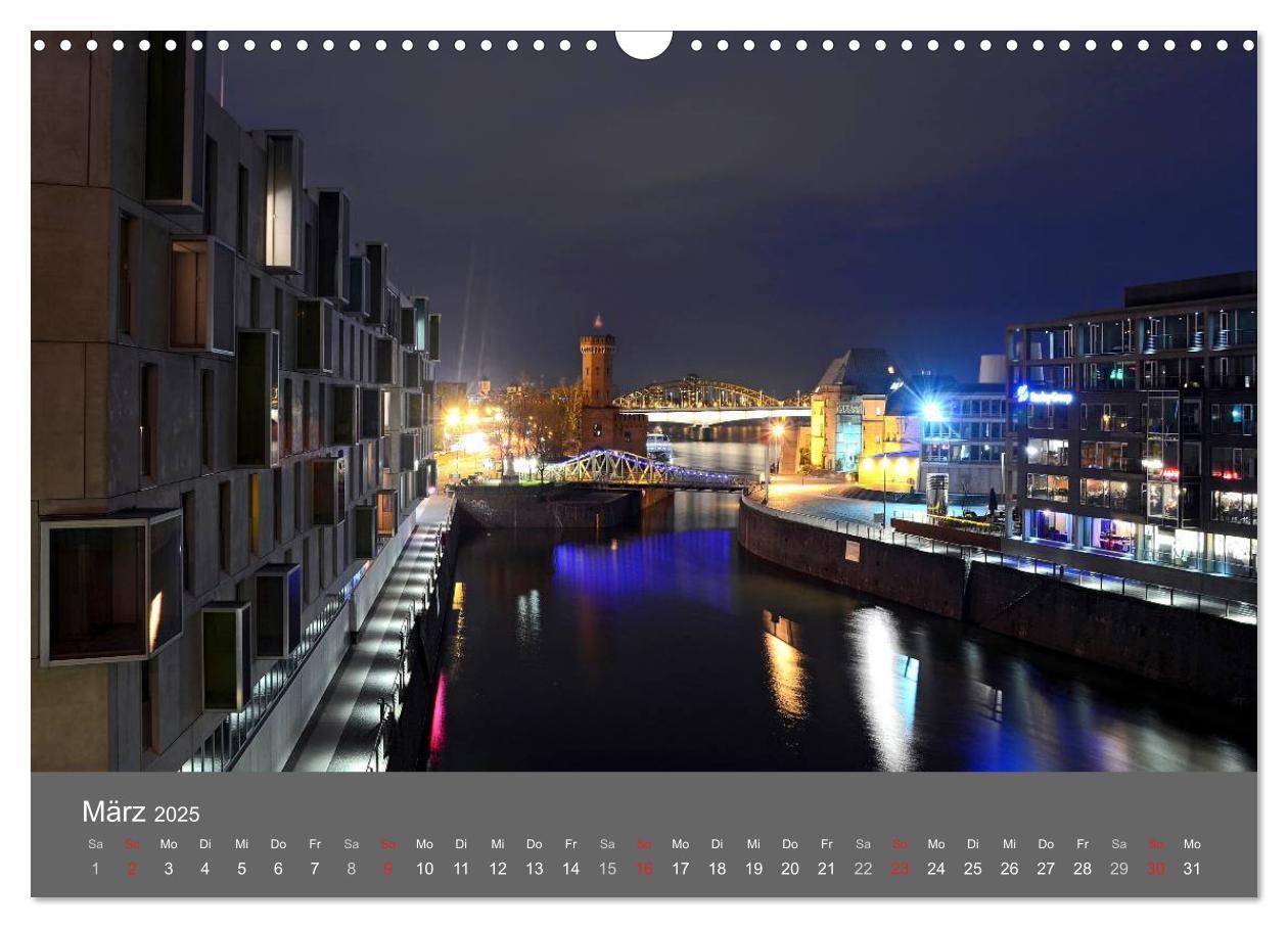 Bild: 9783435689521 | KÖLN BEI NACHT (Wandkalender 2025 DIN A3 quer), CALVENDO...