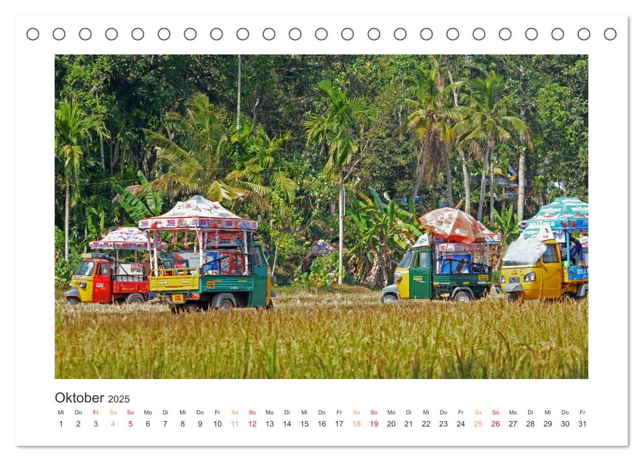 Bild: 9783435732524 | Kerala - Im Süden Indiens (Tischkalender 2025 DIN A5 quer),...