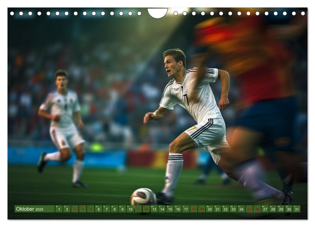 Bild: 9783457138182 | Fußball - Dynamik am Ball (Wandkalender 2025 DIN A4 quer), CALVENDO...