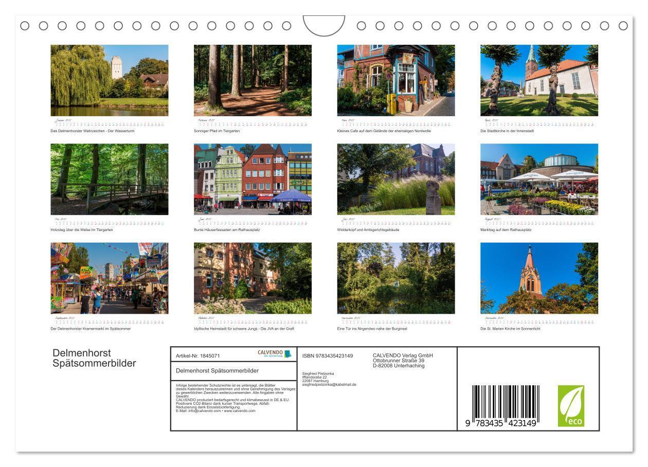 Bild: 9783435423149 | Delmenhorst Spätsommerbilder (Wandkalender 2025 DIN A4 quer),...