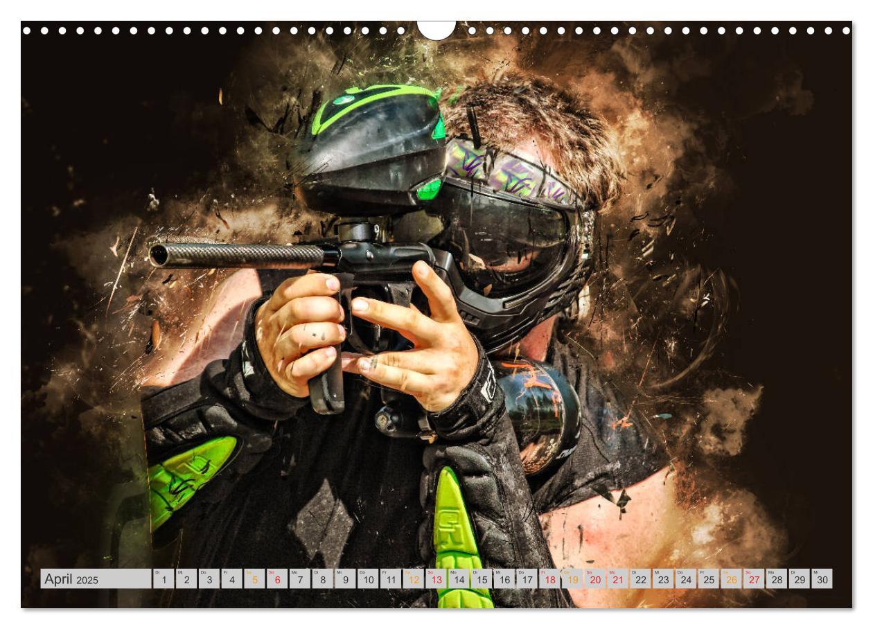 Bild: 9783435387434 | Paintball - extrem cool (Wandkalender 2025 DIN A3 quer), CALVENDO...