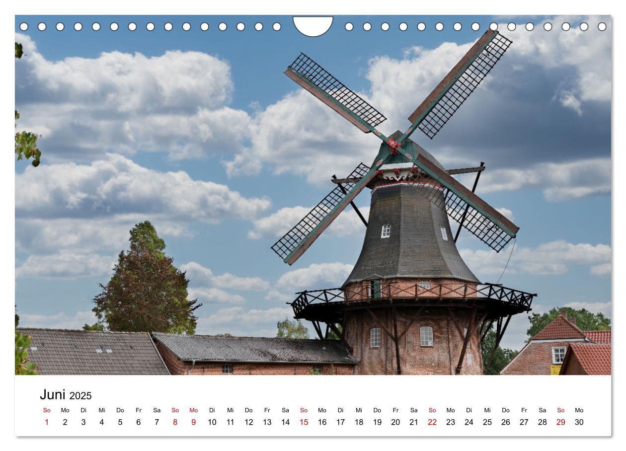 Bild: 9783435152940 | Ostfriesische Mühlenlandschaft (Wandkalender 2025 DIN A4 quer),...