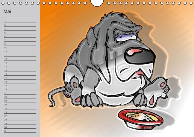 Bild: 9783660444599 | Hunde-Geburtstagskalender / Witziger Cartoon-Kalender (Wandkalender...