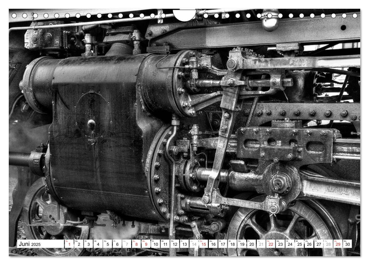 Bild: 9783435542055 | Unter Dampf - Eisenbahnromantik in schwarz-weiß (Wandkalender 2025...