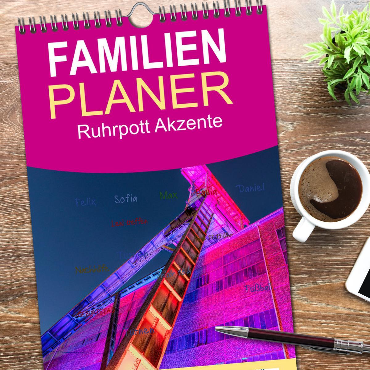 Bild: 9783457101513 | Familienplaner 2025 - Ruhrpott Akzente mit 5 Spalten (Wandkalender,...