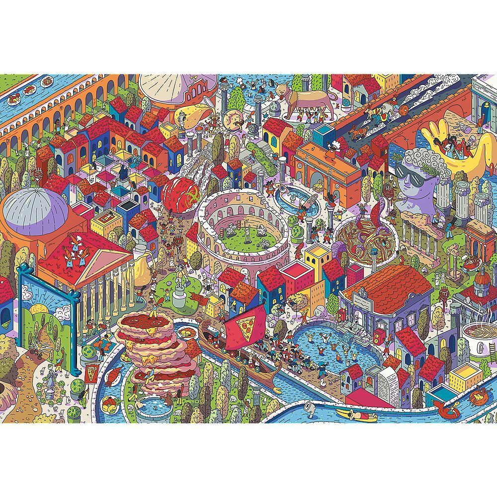 Bild: 5900511107098 | UFT Eye Spy Puzzle 1000 - Imaginary Cities: Rom, Italien | Spiel