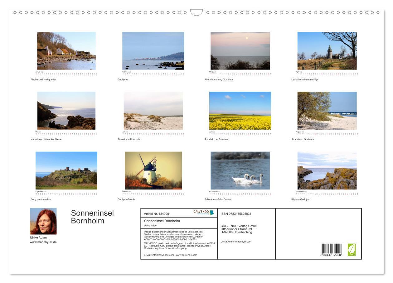 Bild: 9783435625031 | Sonneninsel Bornholm (Wandkalender 2025 DIN A2 quer), CALVENDO...