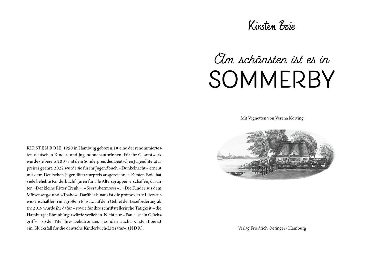 Bild: 9783751203920 | Sommerby 4. Am schönsten ist es in Sommerby | Kirsten Boie | Buch