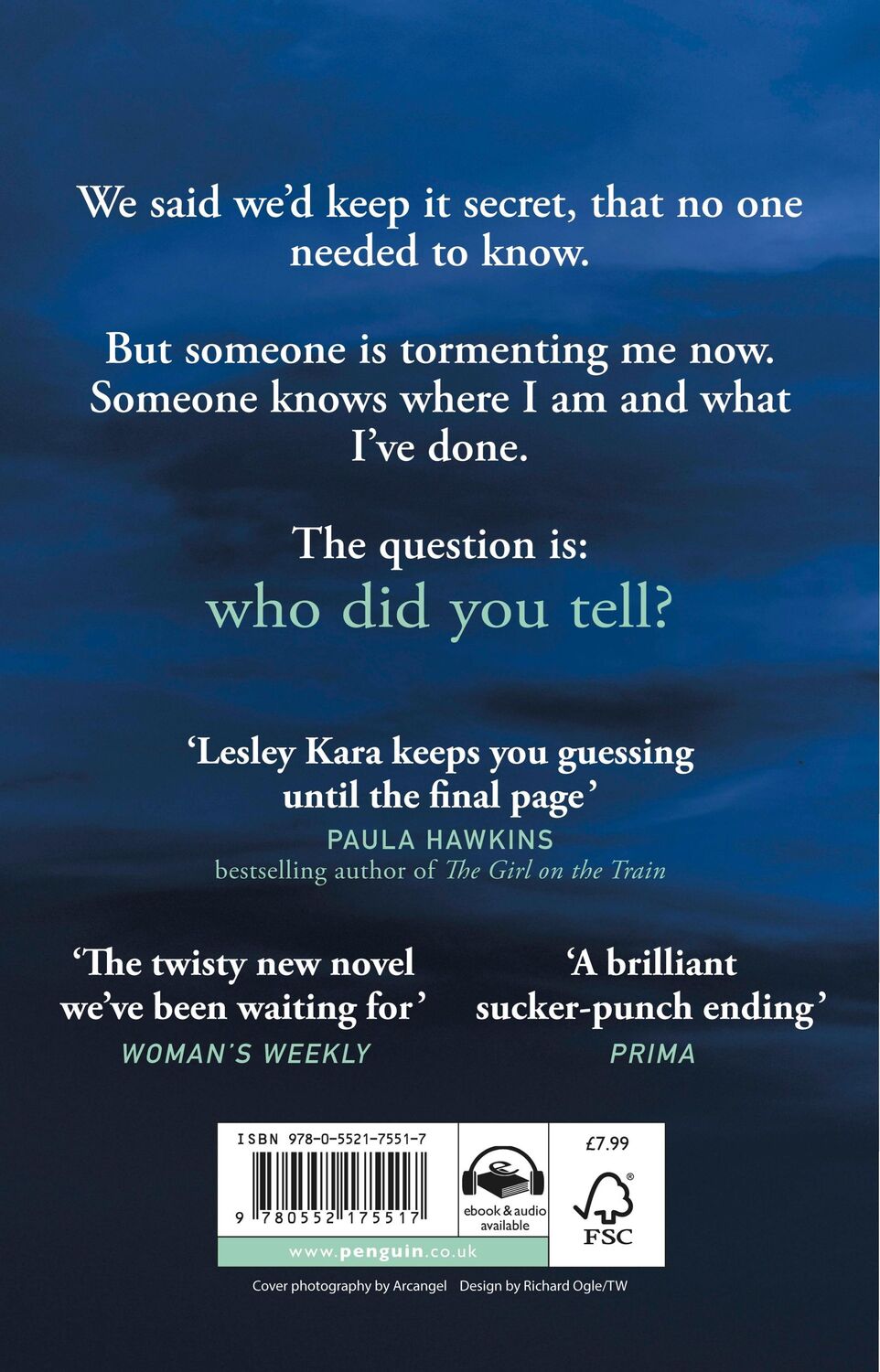 Rückseite: 9780552175517 | Who Did You Tell? | Lesley Kara | Taschenbuch | B-format paperback