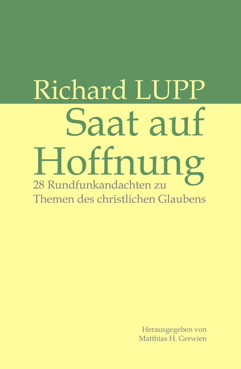 Cover: 9783833003103 | Saat auf Hoffnung | Buch | HC gerader Rücken mit Schutzumschlag | 2003