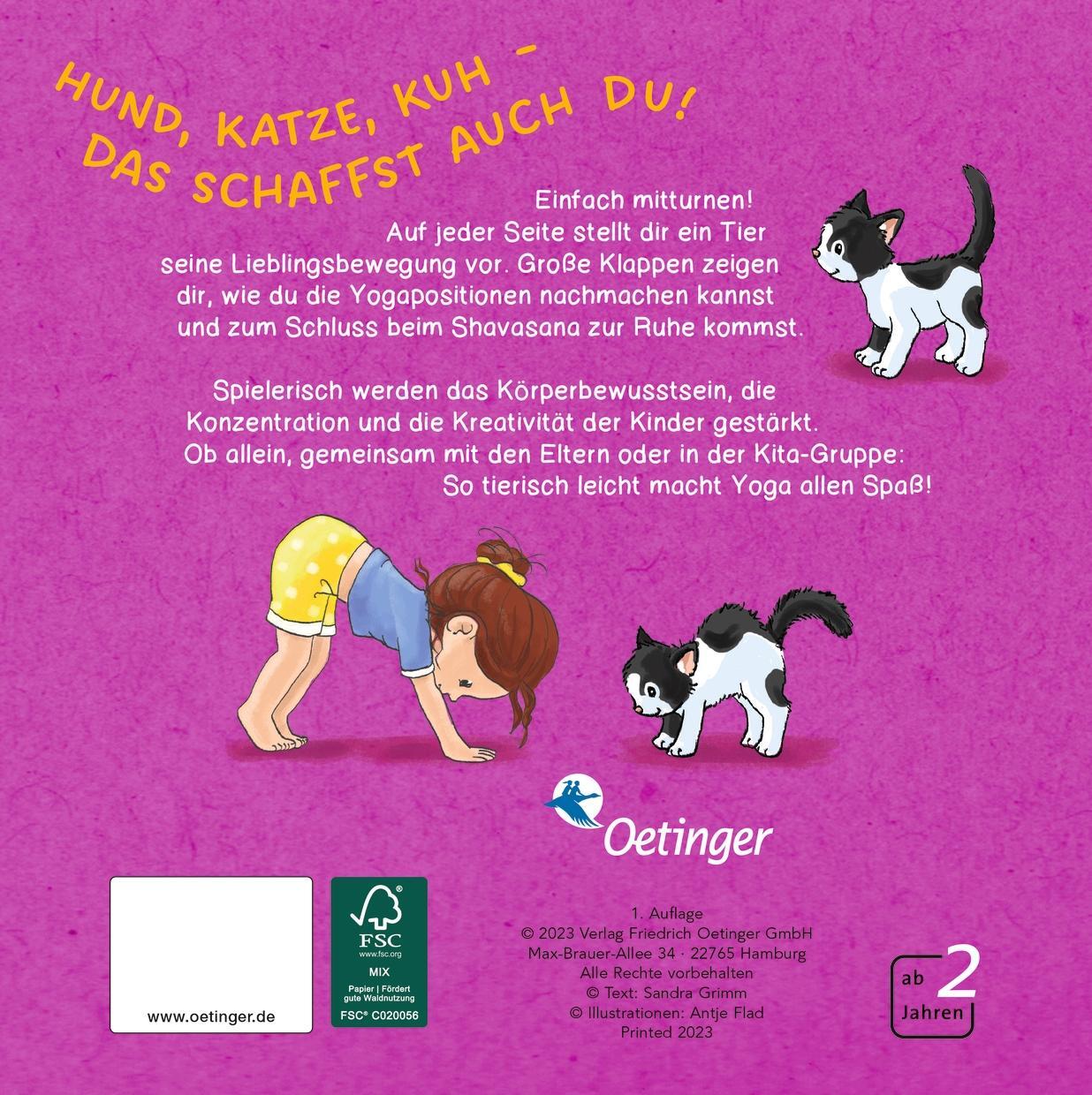 Rückseite: 9783751204248 | Mini-Yoga | Tierische Flows mit Klappen | Sandra Grimm | Buch | 14 S.