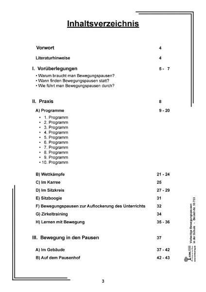 Bild: 9783866327337 | Vielseitige Bewegungspausen in der Schule | Hans Harjung | Broschüre