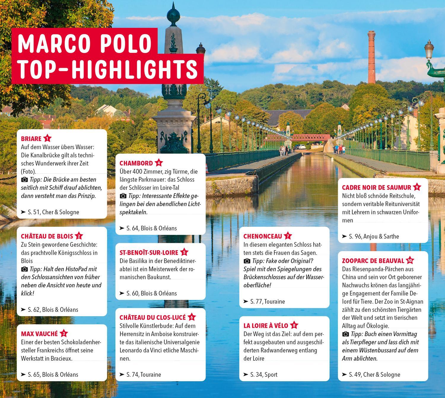 Bild: 9783829725279 | MARCO POLO Reiseführer Loire-Tal | Peter Bausch (u. a.) | Taschenbuch