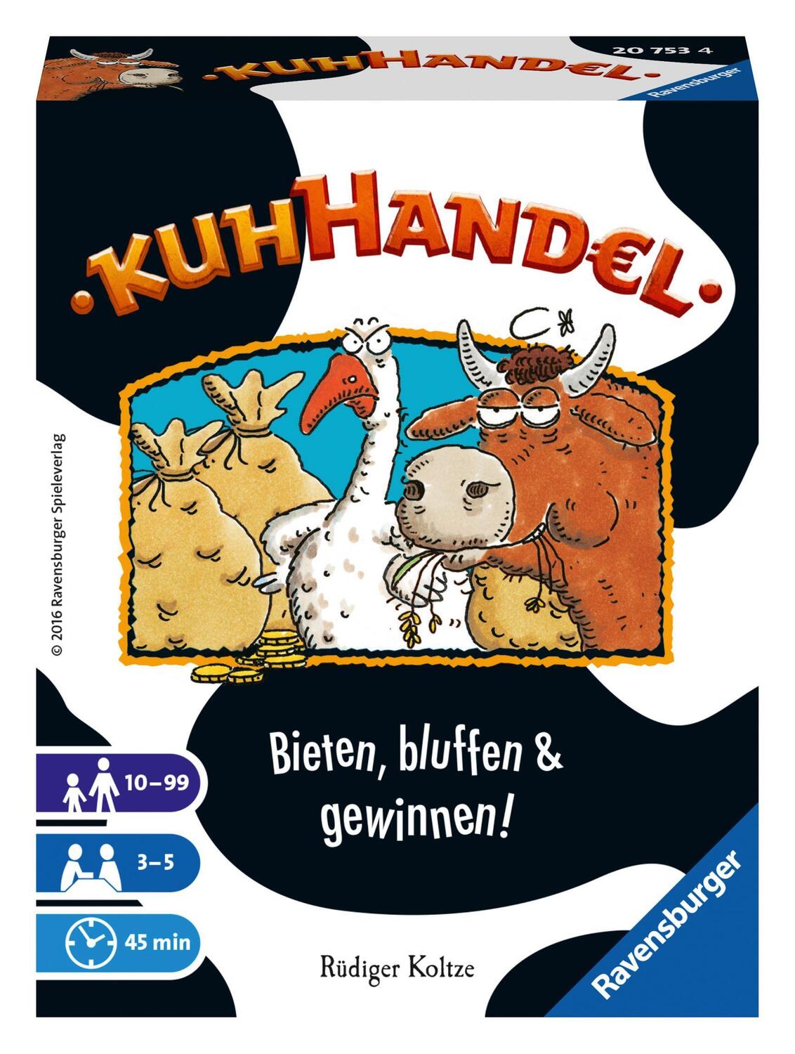 Cover: 4005556207534 | Kuhhandel | Bieten, bluffen & gewinnen! | Spiel | Deutsch | 2016