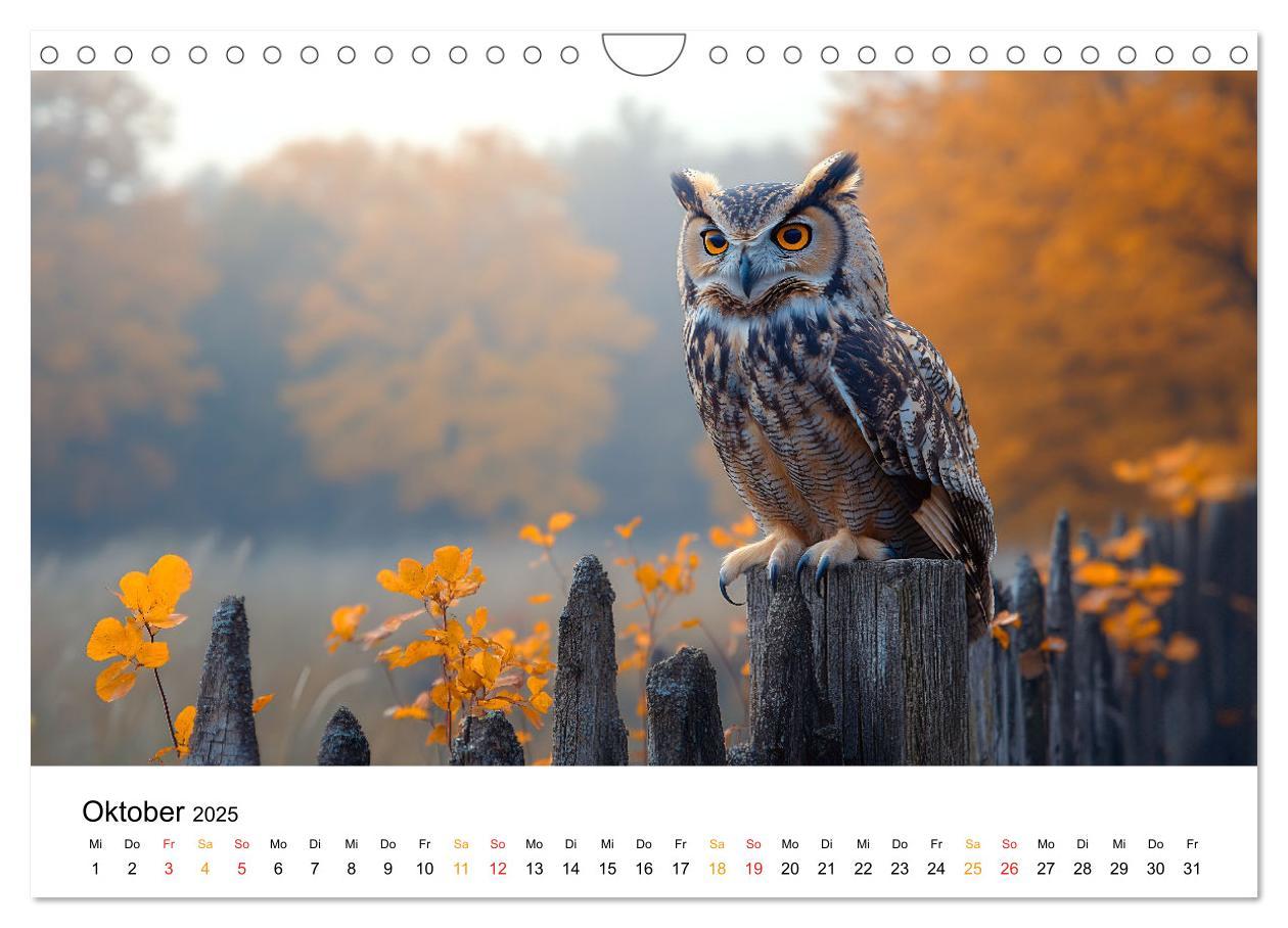 Bild: 9783457232651 | Im Reich der Eulen (Wandkalender 2025 DIN A4 quer), CALVENDO...