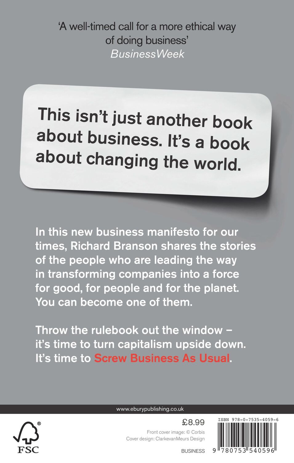 Rückseite: 9780753540596 | Screw Business as Usual | Richard Branson | Taschenbuch | XIII | 2013