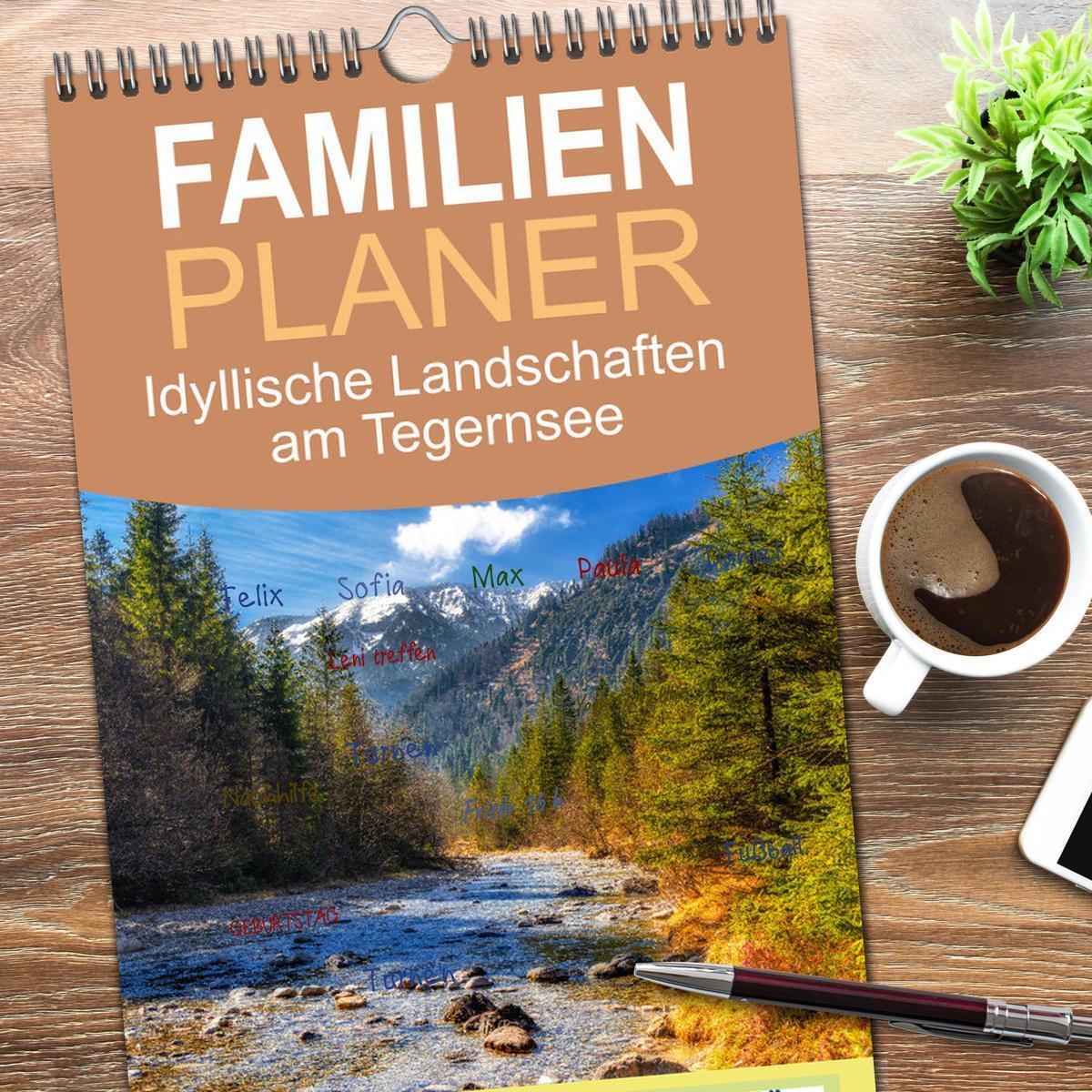 Bild: 9783457090558 | Familienplaner 2025 - Idyllische Landschaften am Tegernsee mit 5...