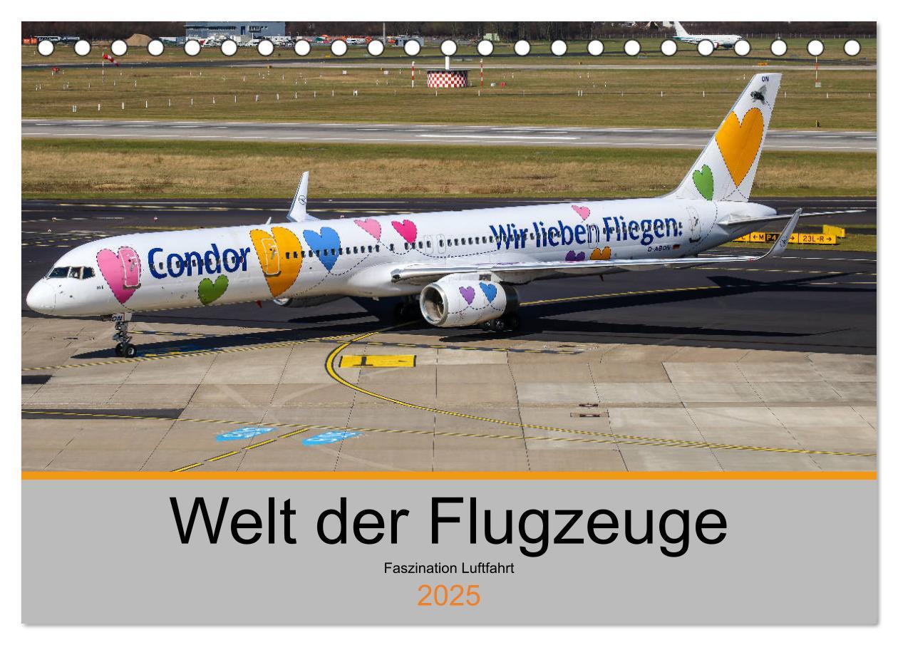 Cover: 9783435266388 | Welt der Flugzeuge - Faszination Luftfahrt 2025 (Tischkalender 2025...