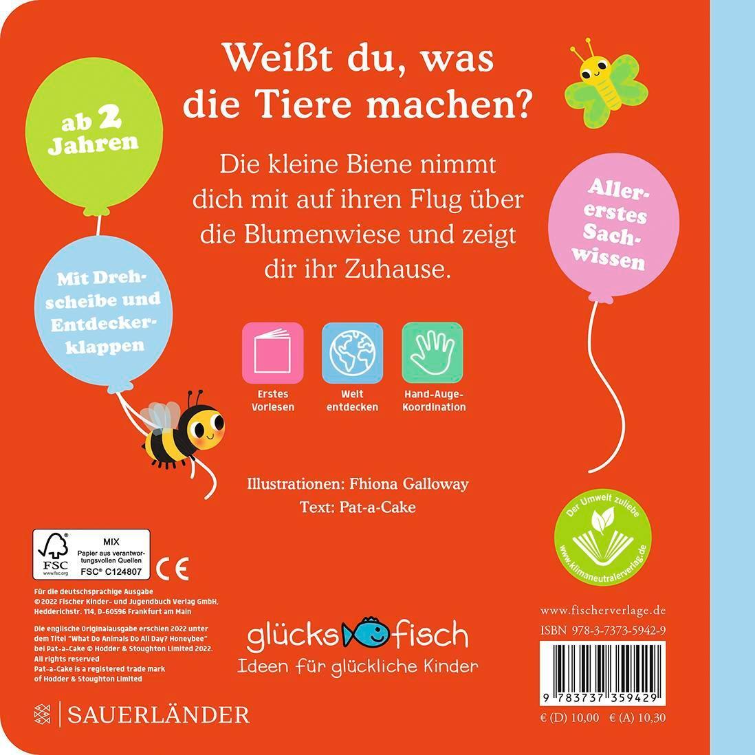 Rückseite: 9783737359429 | Glücksfisch: Weißt du, was die Tiere machen? Kleine Biene | Galloway