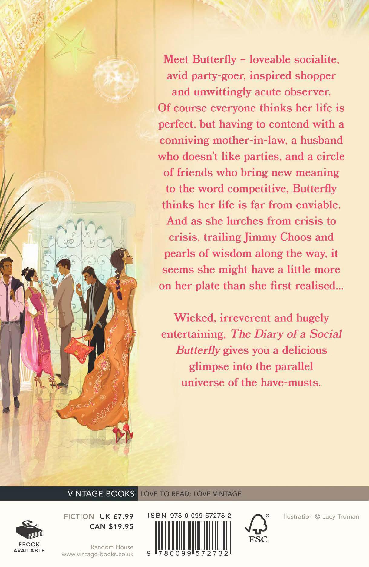 Rückseite: 9780099572732 | The Diary of a Social Butterfly | Moni Mohsin | Taschenbuch | 256 S.