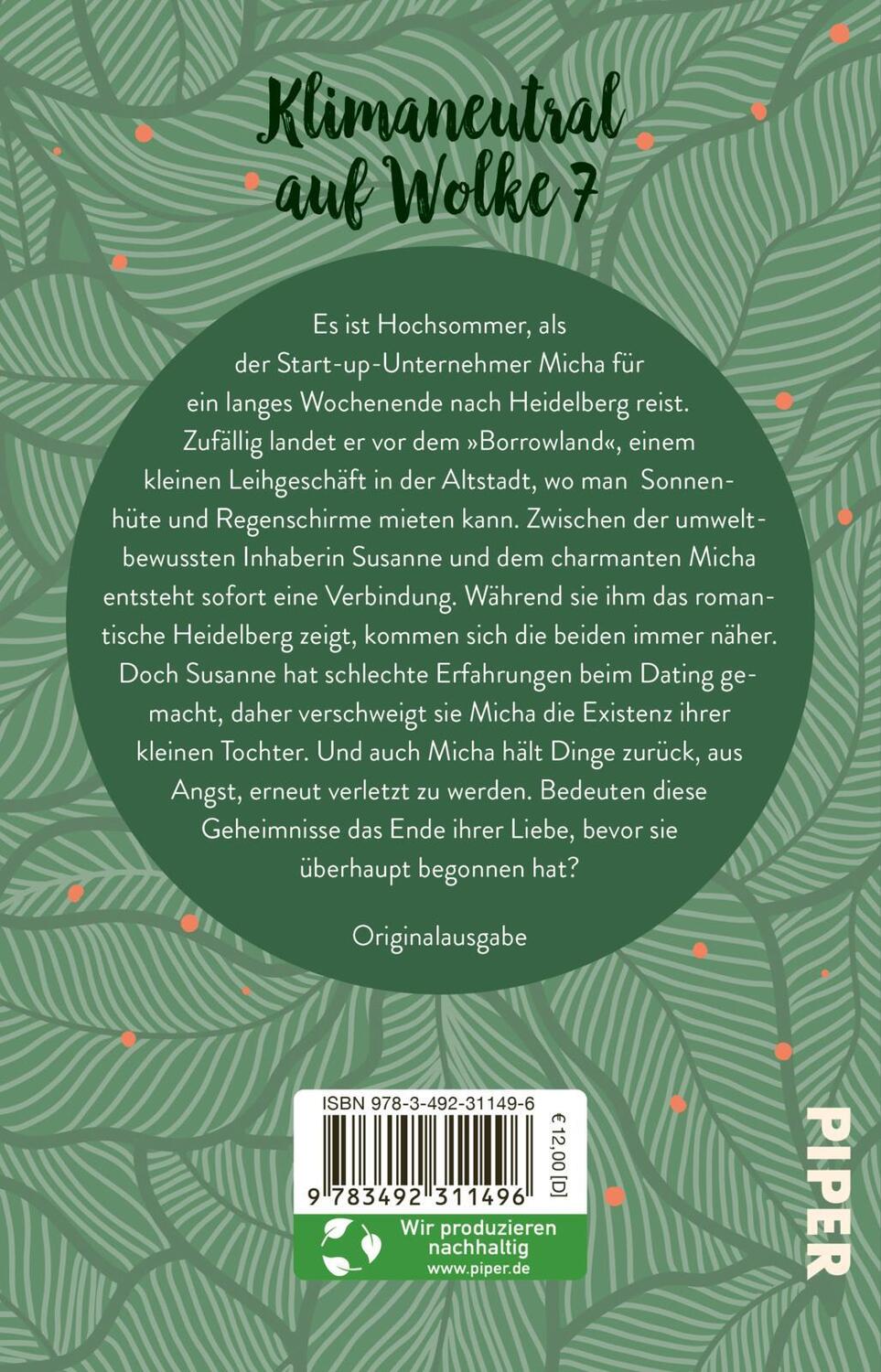 Rückseite: 9783492311496 | Leih mir dein Herz für immer | Roman Ein ganz nachhaltiger Liebesroman