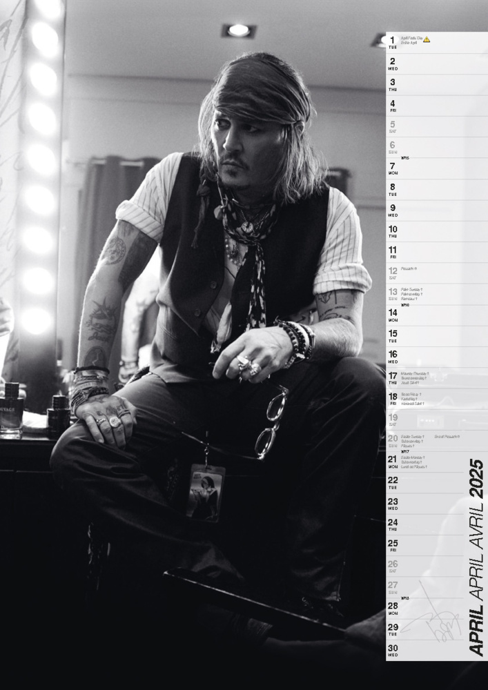 Bild: 9798893610031 | Johnny Depp 2025 Offizieller Kalender | Kalender | 14 S. | Deutsch