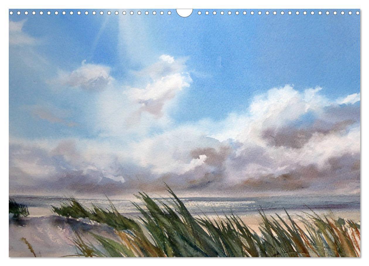 Bild: 9783435167159 | Nordseeaquarelle (Wandkalender 2025 DIN A3 quer), CALVENDO...