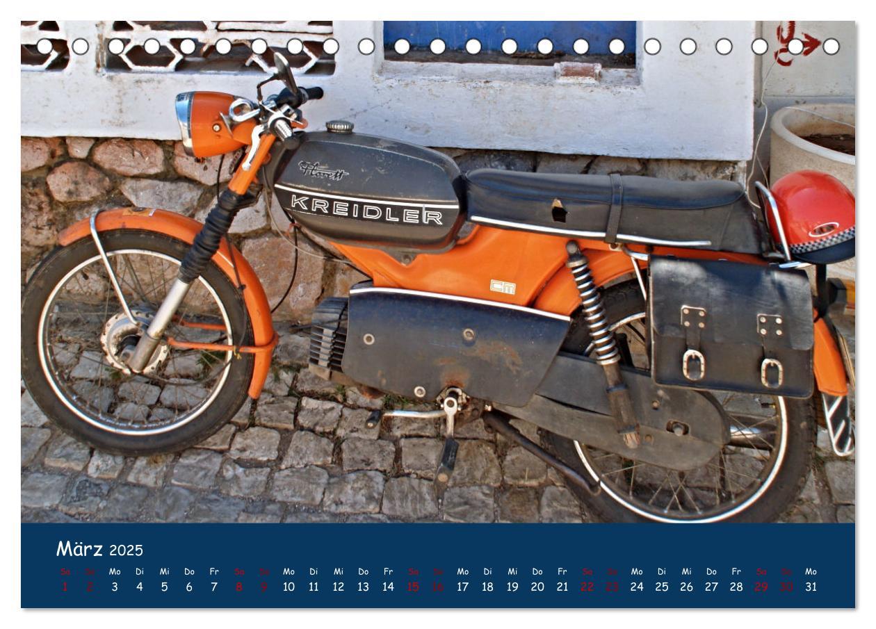 Bild: 9783435009596 | Vintage Mopeds (Tischkalender 2025 DIN A5 quer), CALVENDO...