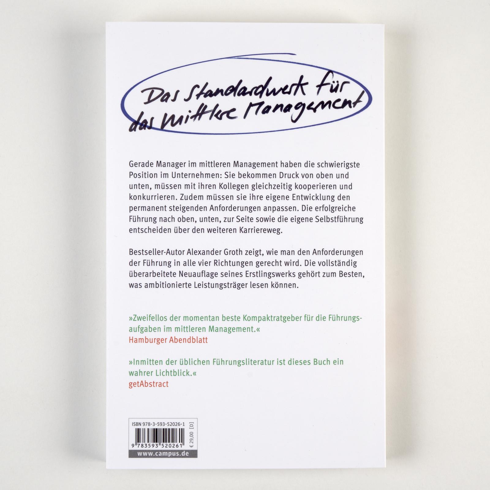 Rückseite: 9783593520261 | Führungsstark in alle Richtungen | Alexander Groth | Taschenbuch