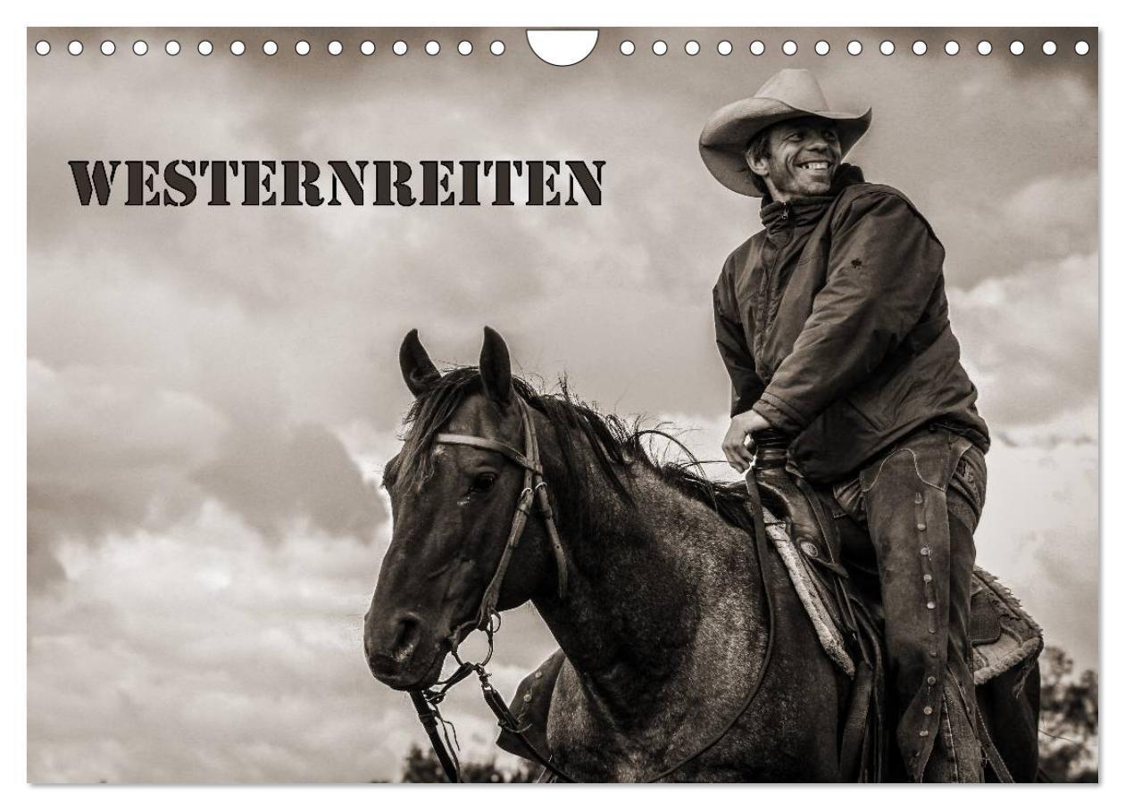 Cover: 9783435570072 | Westernreiten (Wandkalender 2025 DIN A4 quer), CALVENDO Monatskalender