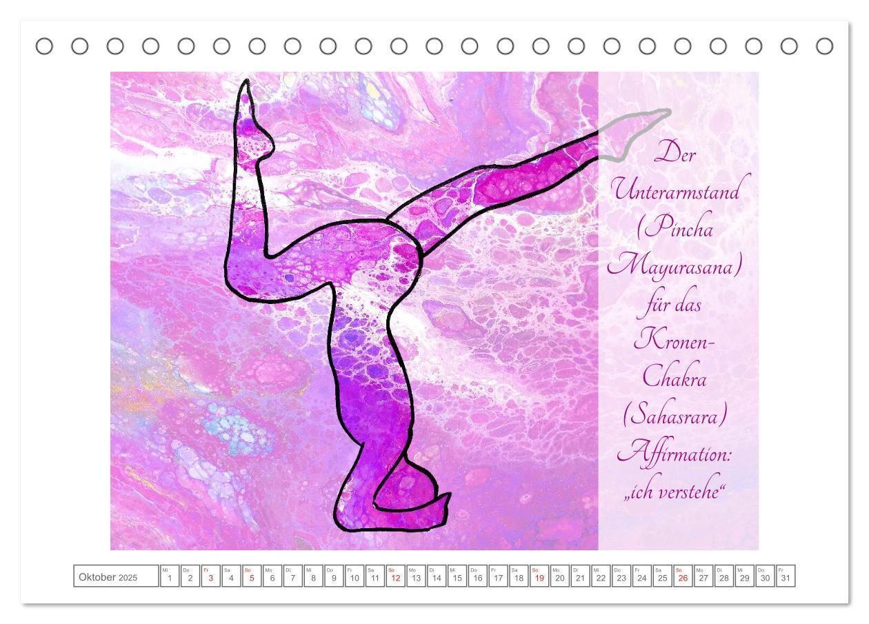 Bild: 9783435117529 | Chakren Yoga (Tischkalender 2025 DIN A5 quer), CALVENDO Monatskalender