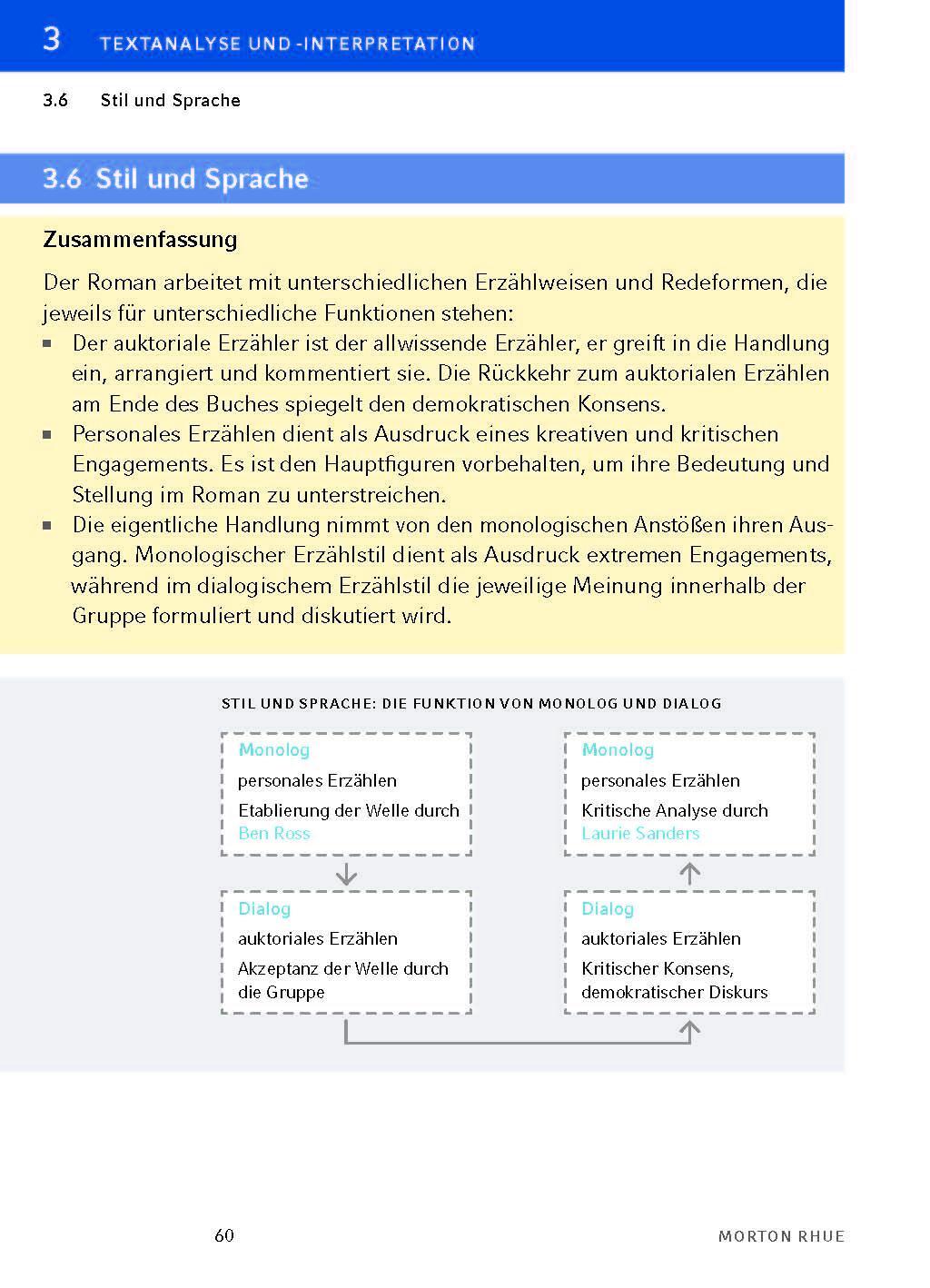 Bild: 9783804420717 | Die Welle - Textanalyse und Interpretation | Morton Rhue | Taschenbuch