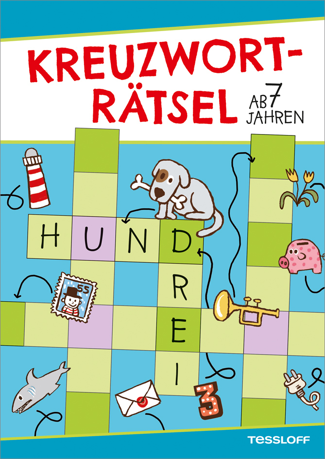 Cover: 9783788639396 | Kreuzworträtsel (Blau/Hund), ab 7 Jahren | Reguigne | Taschenbuch