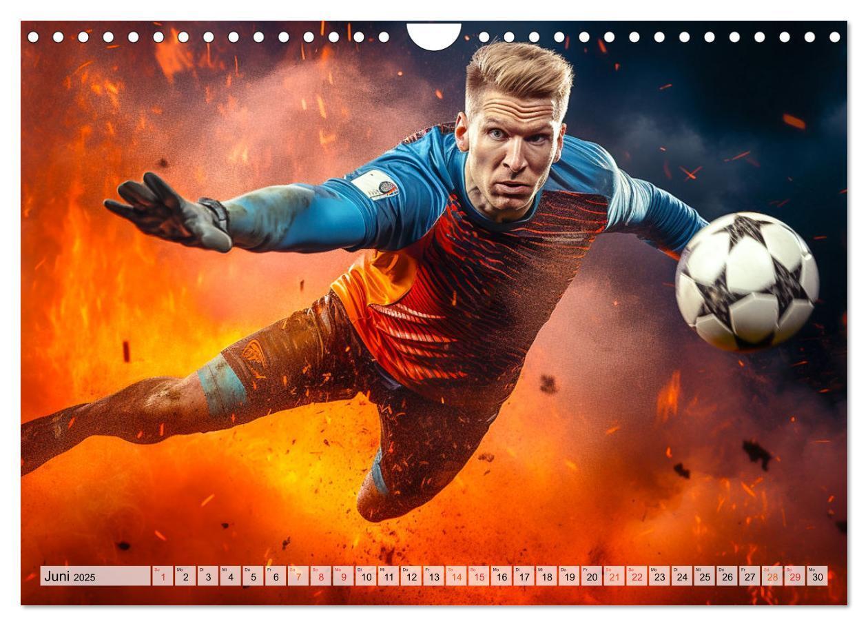 Bild: 9783383784729 | Fussball - Tormann in Aktion (Wandkalender 2025 DIN A4 quer),...