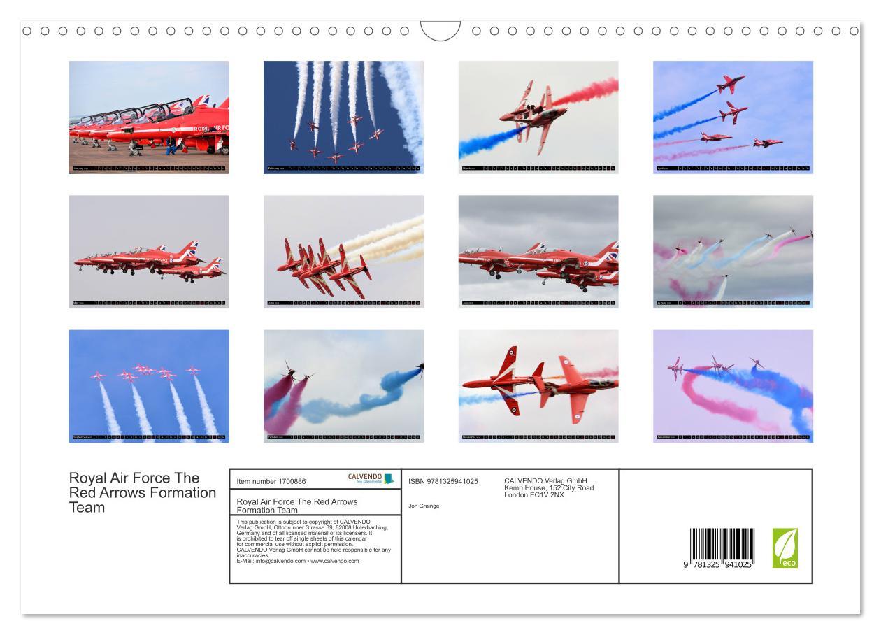 Bild: 9781325941025 | Royal Air Force The Red Arrows Formation Team (Wall Calendar 2025...