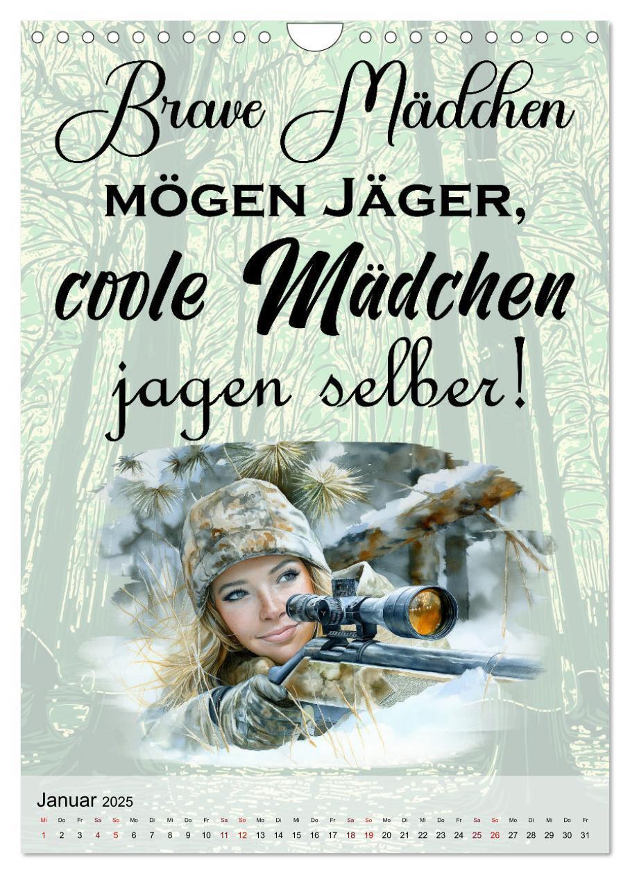 Bild: 9783457127384 | Jägersprüche (Wandkalender 2025 DIN A4 hoch), CALVENDO Monatskalender