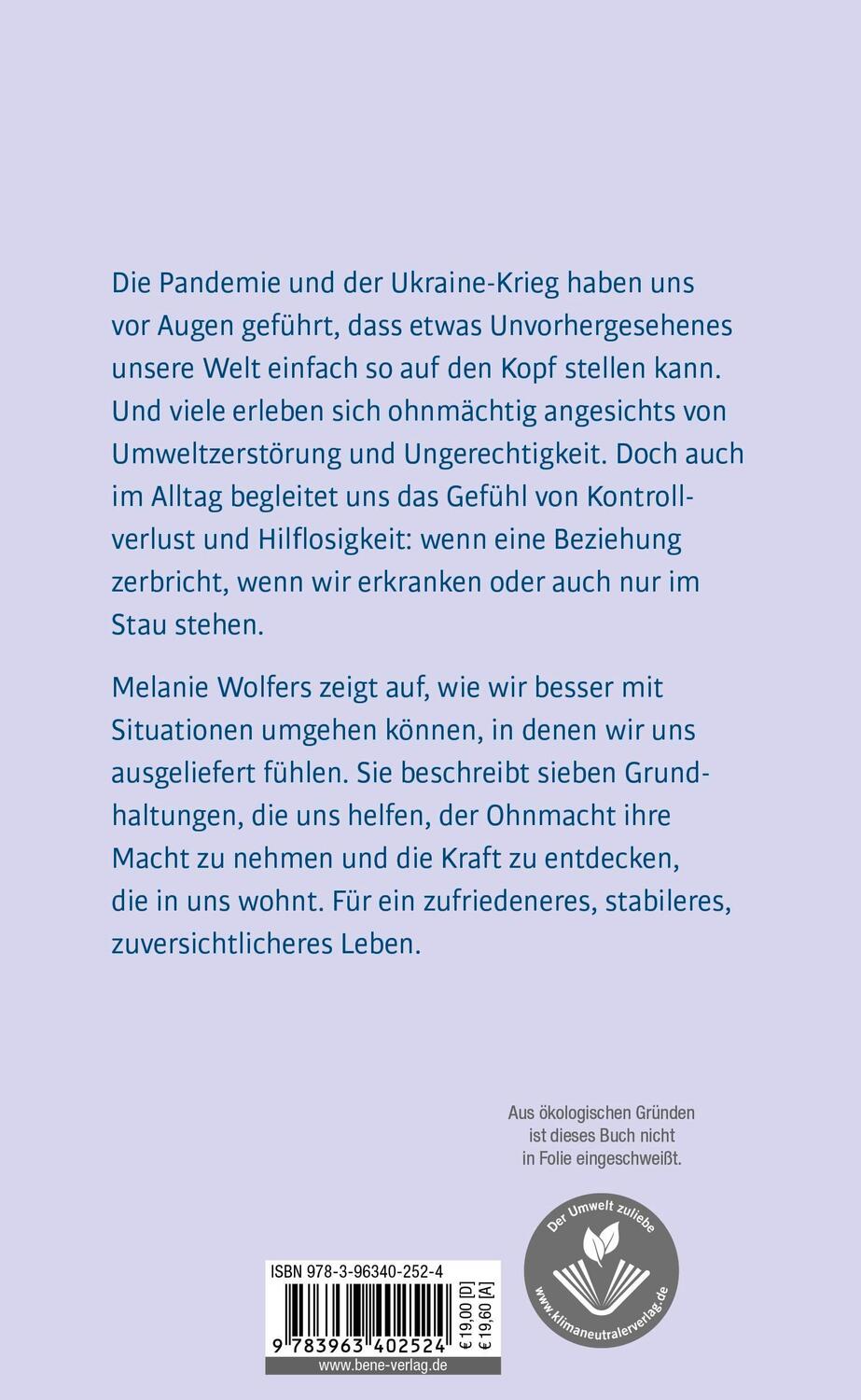 Rückseite: 9783963402524 | Nimm der Ohnmacht ihre Macht | Melanie Wolfers | Buch | 208 S. | 2023