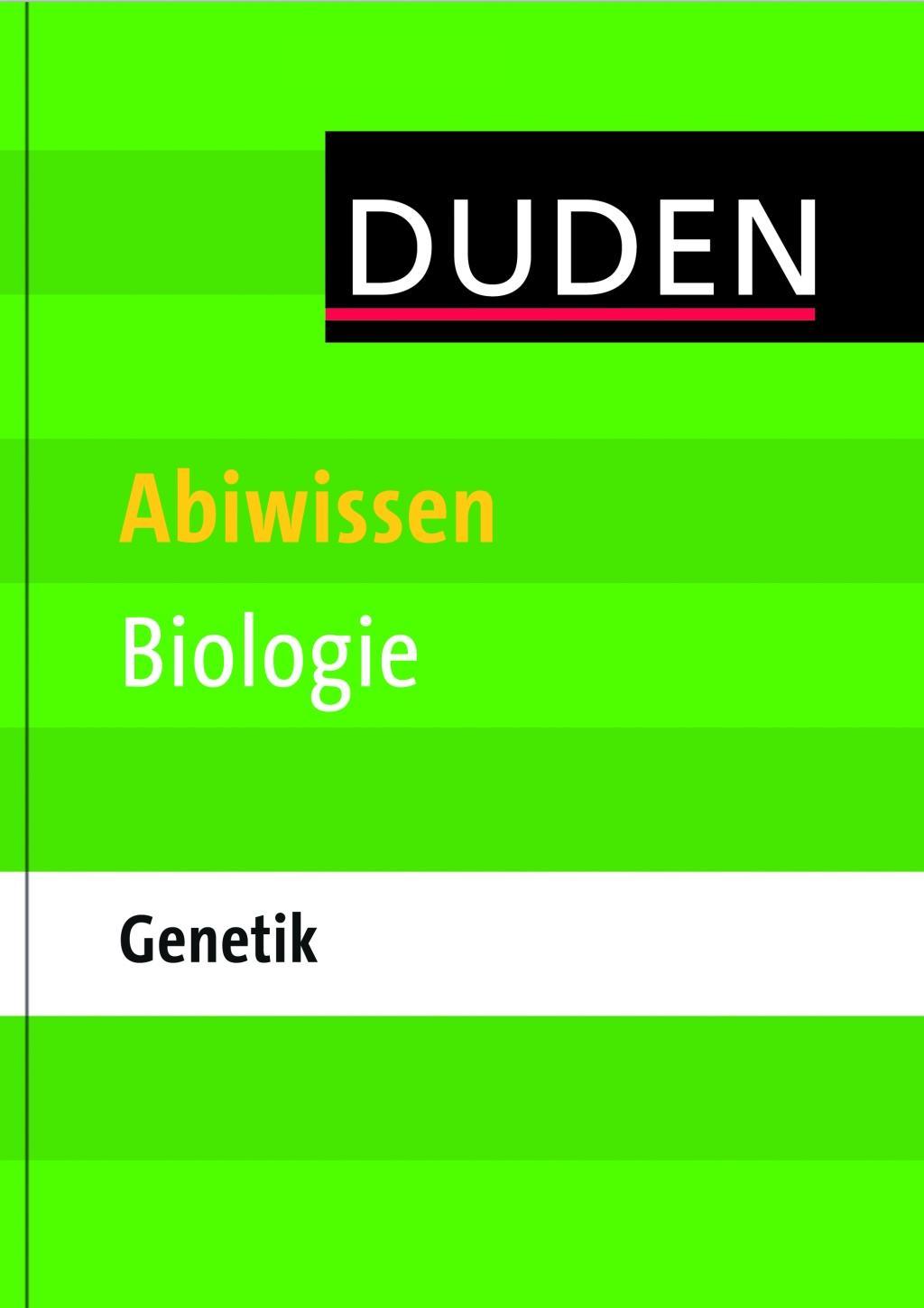 Cover: 9783411740819 | Abiwissen Biologie | Genetik - Duden, Duden - Abiwissen | Probst